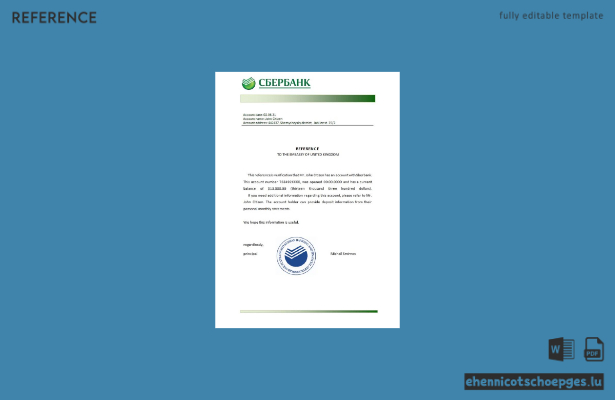 Vorschau der Referenzbeispiele der russischen Sberbank